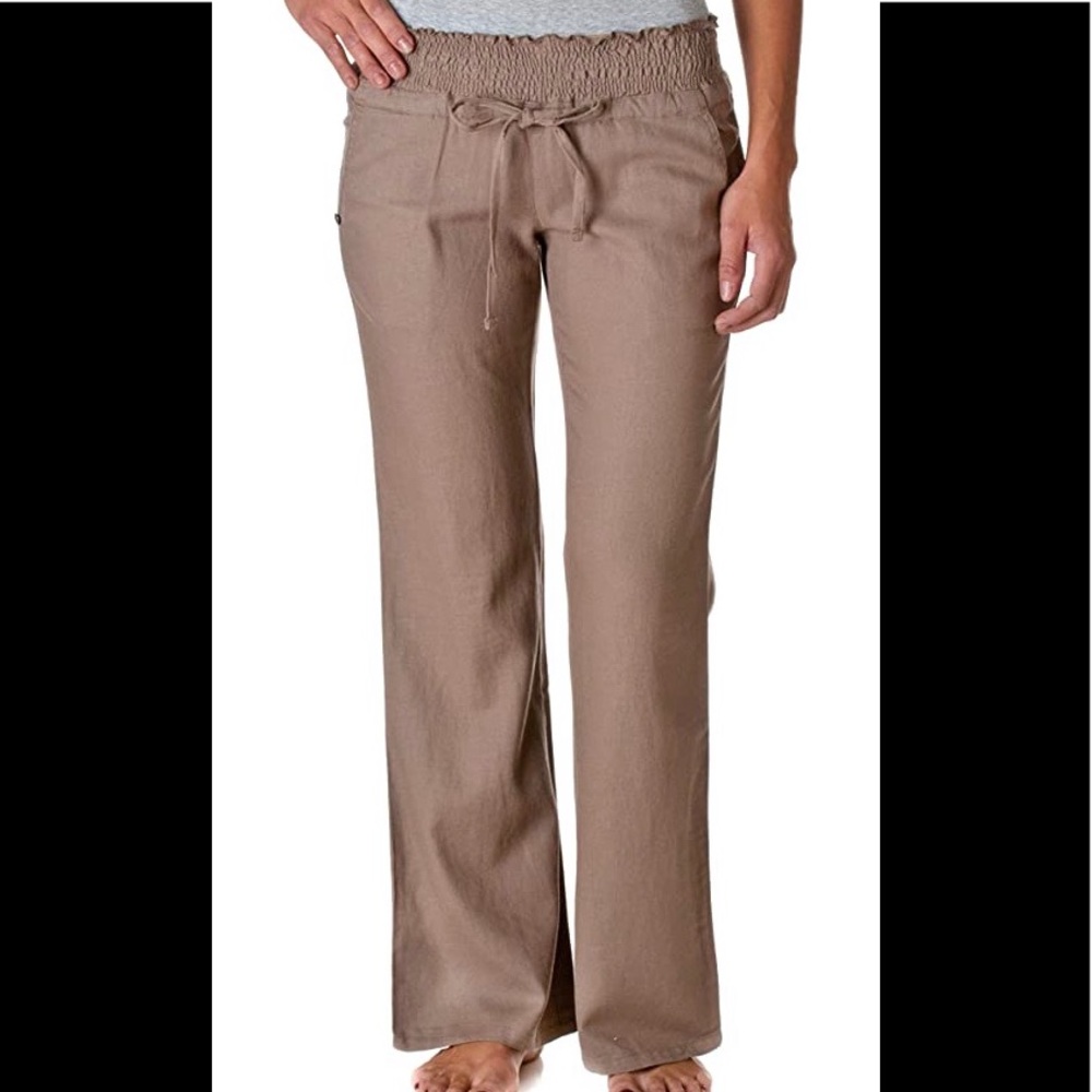 Love Tree Linen Drawstring Pants